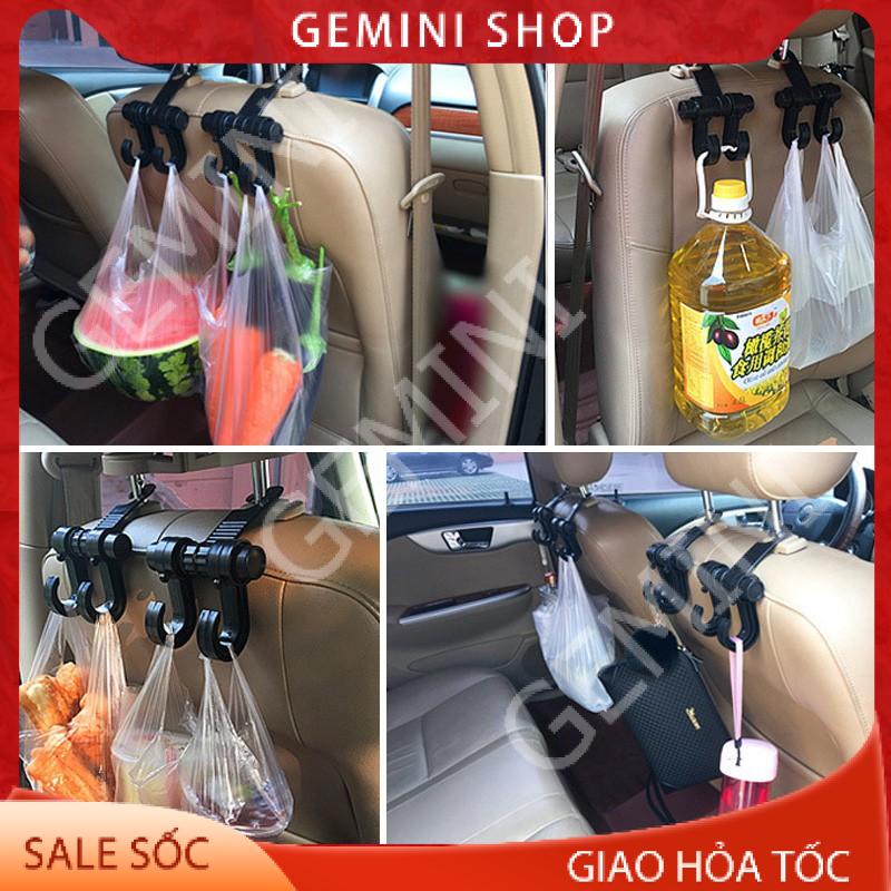 Móc Treo Đồ Ô Tô gài Sau Ghế xe hơi kiêm giá đỡ điện thoại MT2 GEMINI SHOP