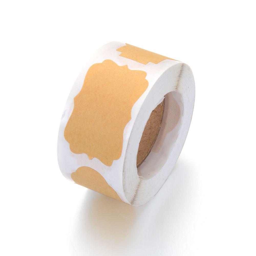 Set 300 Nhãn Dán Giấy Kraft Dùng Trang Trí Hộp Quà Giáng Sinh/Tiệc Cưới