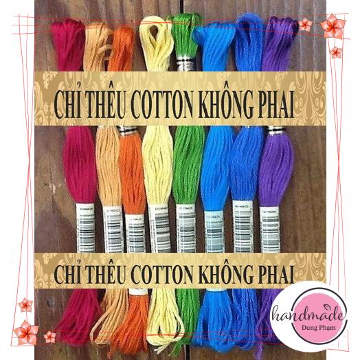 SET 8 TÉP CHỈ THÊU - MÀU NHƯ HÌNH - Chỉ thêu COTTON CXC  / M 38