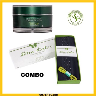 SÉT GEN SIM LATEX + KEM TAN MỠ BỤNG SLIMMING ĐÂY COLAGEN