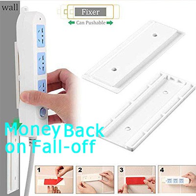 Giá đỡ ổ cắm điện gắn tường không cần khoan lỗ tiện dụng