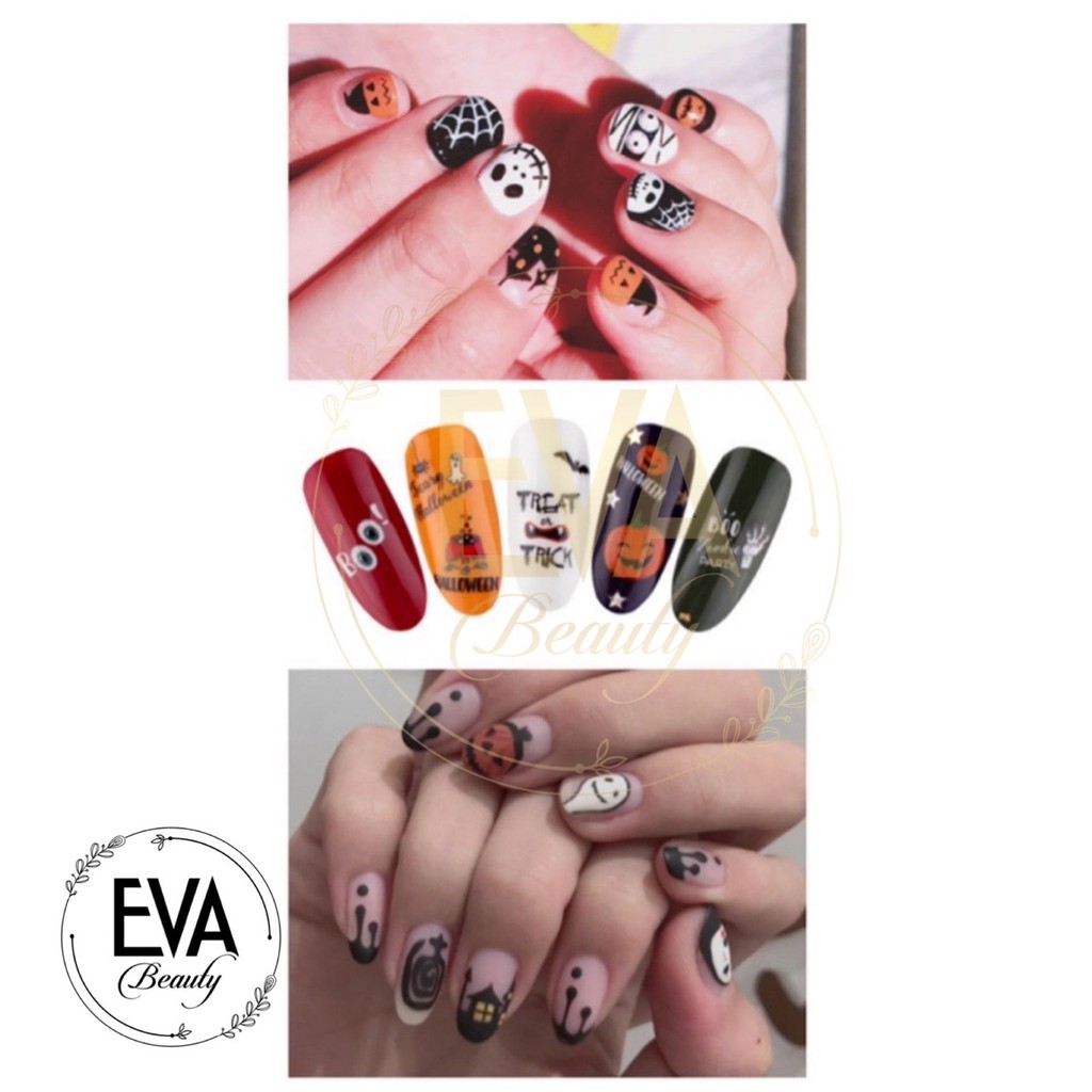 Decal Dán Móng Tay 3D Nail Sticker Hoạ Tiết Lễ Hội Ma Quỷ Halloween WG355
