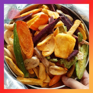 Combo1Kg Trái Cây Sấy Thập Cẩm (Rau Củ Quả Sấy) - Hàng Loại 1 - Đặc Sản Đà Lạt - Trái Cây Sấy Nhi Nhi Store