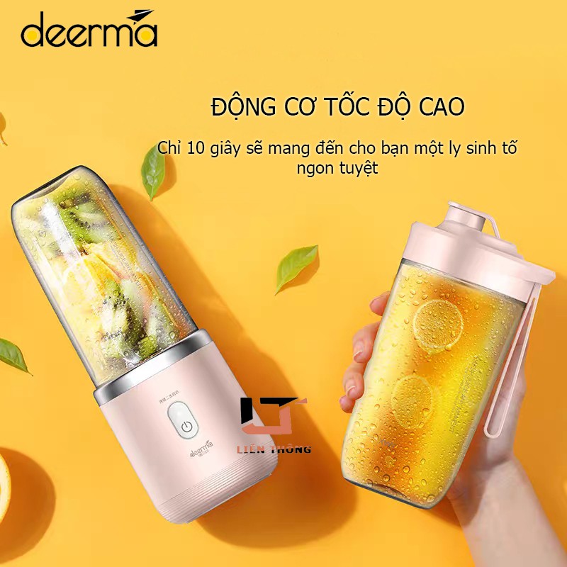 Máy Xay Sinh Tố Cầm Tay Xiaomi Deerma NU05 Không Dây Xay Trái Cây Xay Thịt Bằm Đồ Ăn Dặm Cho Trẻ Nhỏ - Bảo Hành 1 Năm