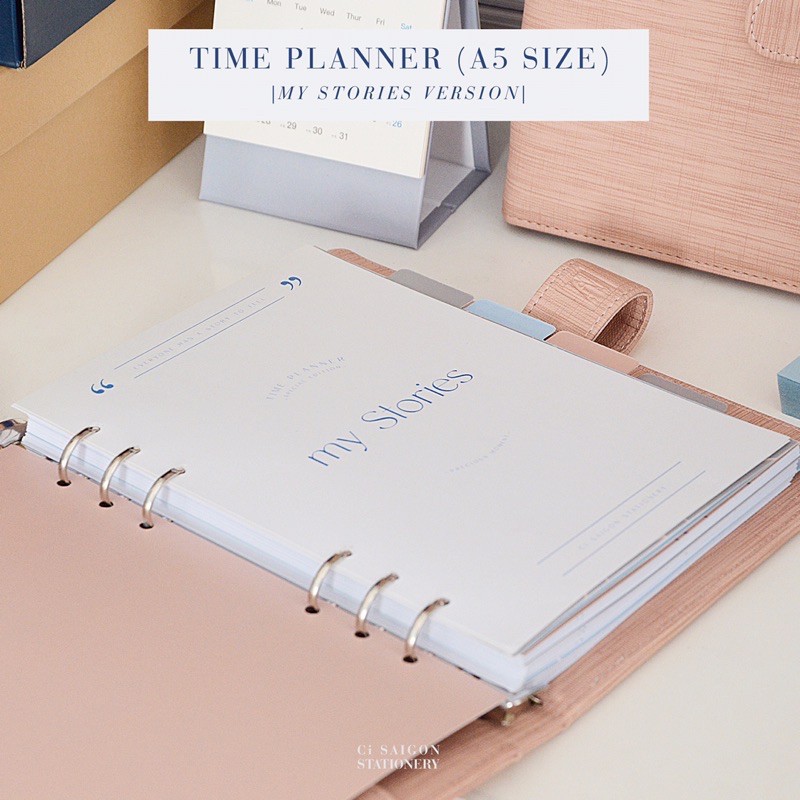 Sổ Time Planner phiên bản My Stories size A5 (gồm bìa, ruột, phân trang)