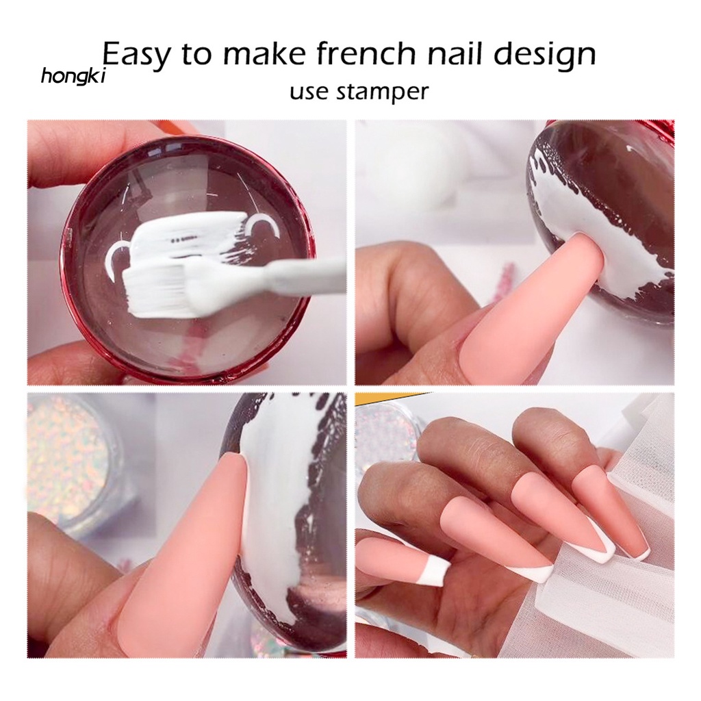 [Hàng mới về] Tem in họa tiết trang trí móng nghệ thuật mini bằng silicon đàn hồi tốt