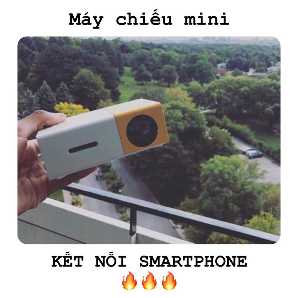 Máy chiếu phim Mini SD Kết nối Không Dây qua Wifi cho điện thoại laptop Tặng kèm chân máy - Nhiều lựa chọn