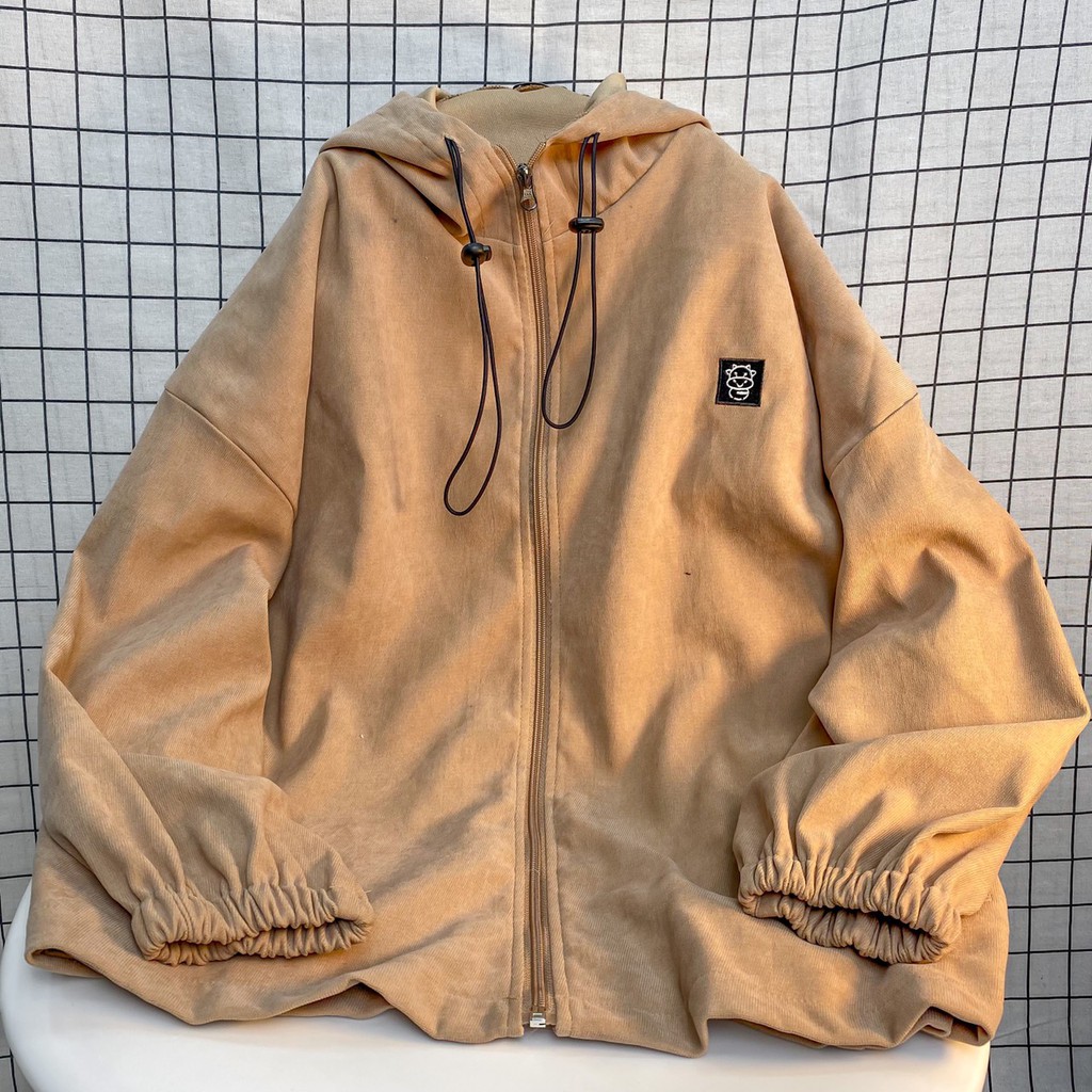 Áo Khoác Nữ Form Rộng Thêu Logo Bò Sữa COW Vải Nhung Gân Phong Cách Ulzzang – | BigBuy360 - bigbuy360.vn