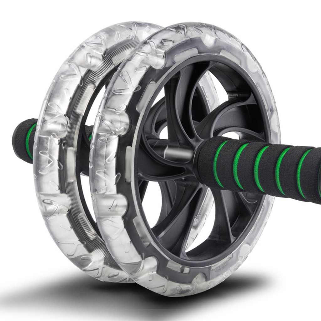 Con Lăn Tập Bụng 2 Bánh Cao Cấp Amalife – Kèm Thảm Lót – Dụng Cụ 2 Bánh Tập Cơ Bụng 6 Múi Bọc ABS Dẻo Bám Sàn