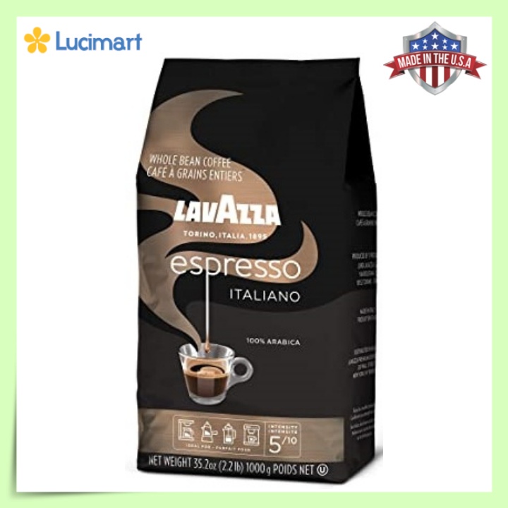 Cà phê Lavazza nguyên hạt 100% Arabica Espresso Italiano Whole Bean Coffee [Hàng Mỹ]