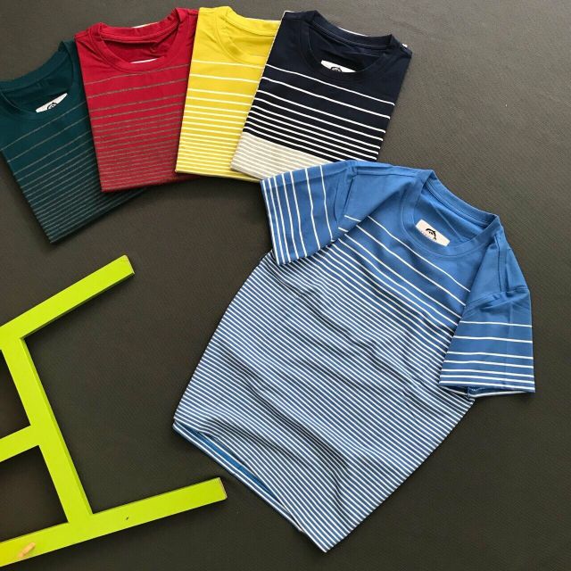 [Mã FASHIONT4MA giảm 10K đơn 50K] New- áo thun nam sọc cá heo cổ tròn | BigBuy360 - bigbuy360.vn