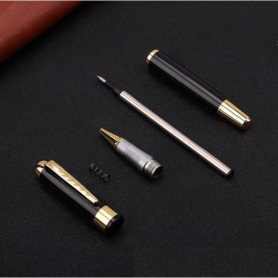 Bút ký doanh nhân cao cấp CEO 57 thép nguyên khối, ngòi 0.5 mm, mịn, mực đều