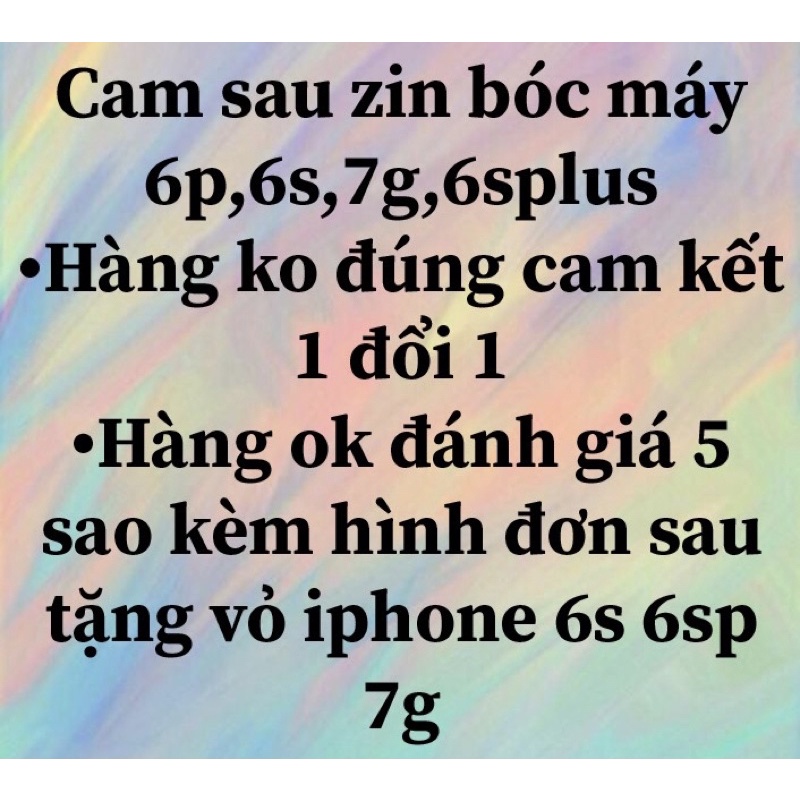 CAMERA SAU THAYTHẾ IPHONE ZIN CÁC DÒNG 6S,6SPLUS,7G