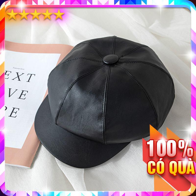 Mũ Da Mũ Nồi Vành Màu Trơn Sành Điệu P1891 - LoanTay