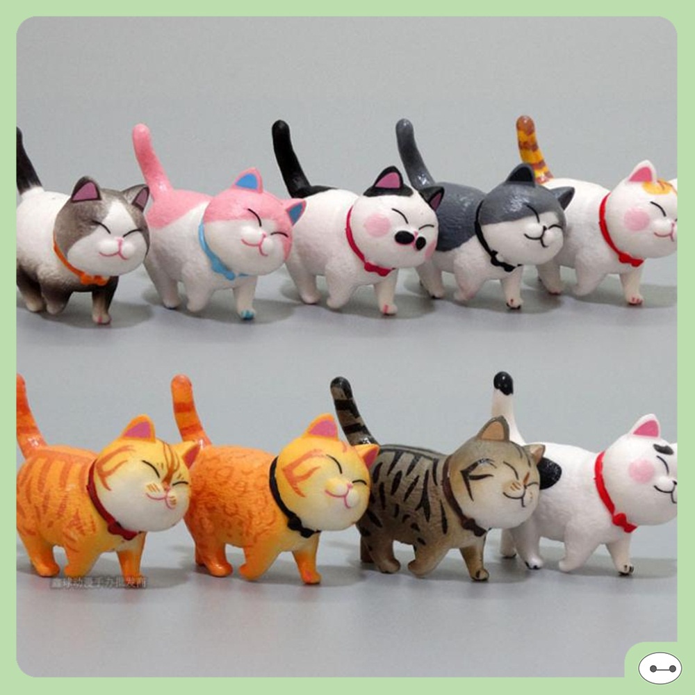 Mô Hình Từng Nhân Vật Mèo  Kawaii Đáng Yêu - Giao Ngẫu Nhiên