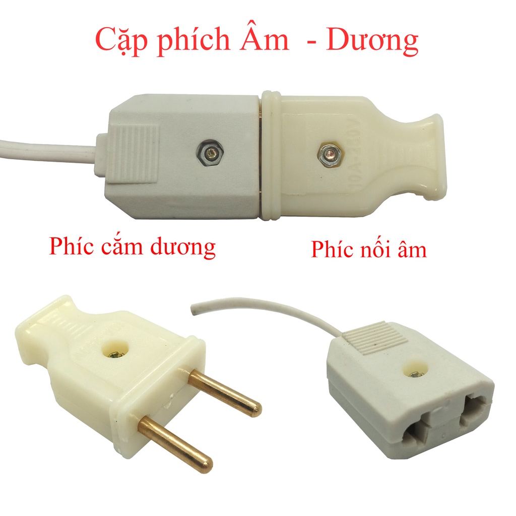 Cặp phích cắm ÂM - Dương loại tốt