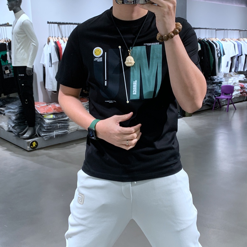 Áo thun nam UM in phun chuẩn màu vải cotton cao cấp đẹp form chuẩn, áo phông nam