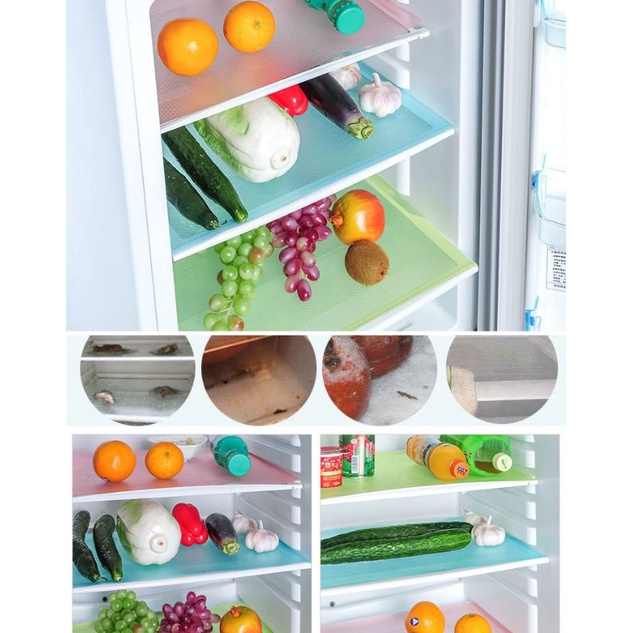 Combo 4 Miếng lót làm sạch tủ lạnh,,,,