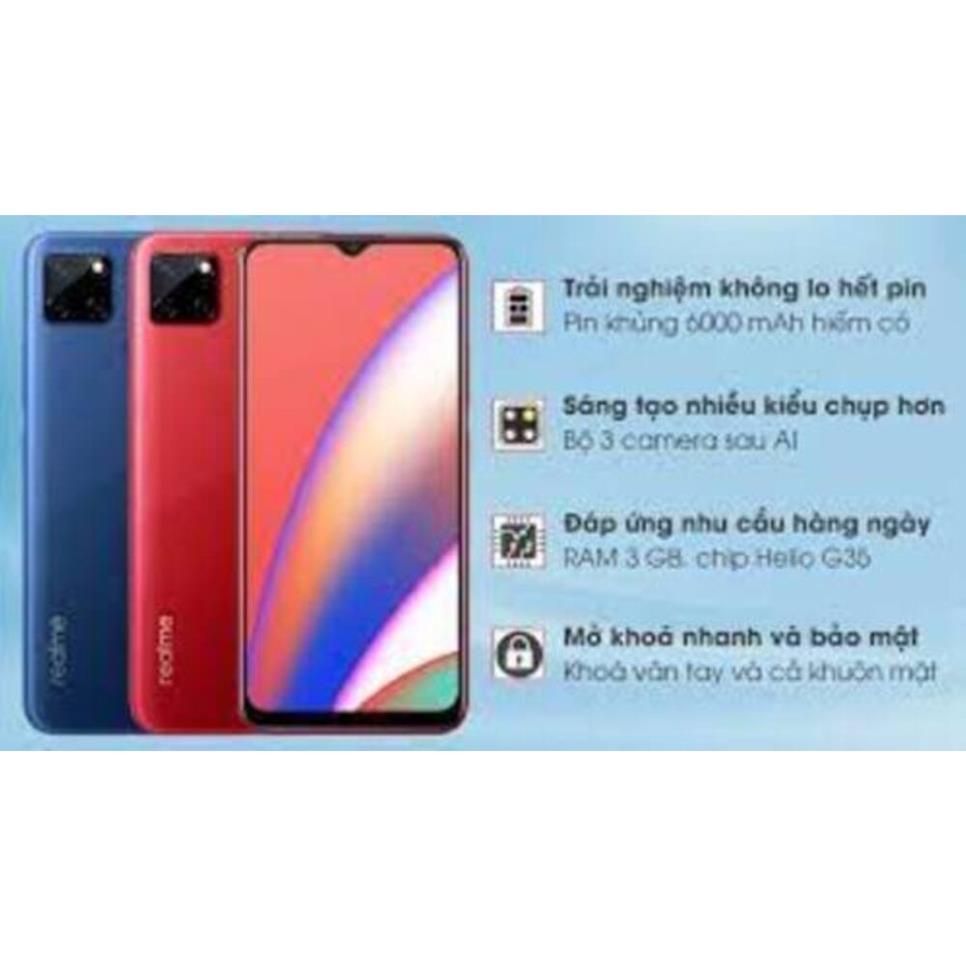 điện thoại Realme C12 ram 4G rom 64G 2sim Chính Hãng, Cấu hình Cao ngất, cày Game nặng siêu mượt