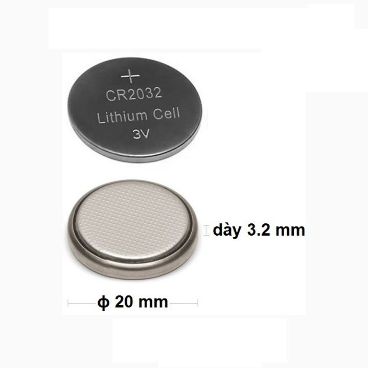 Pin cúc CR2032 Lithium 3V dùng cho các thiết bị điện tử máy tính, đồng hồ, máy massage Mianz Store