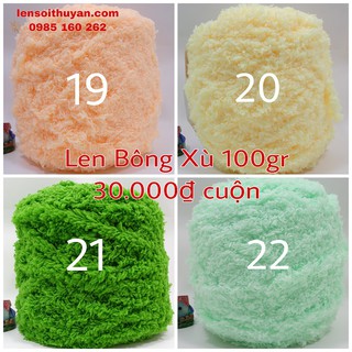 Len Bông Xù cuộn 100gram