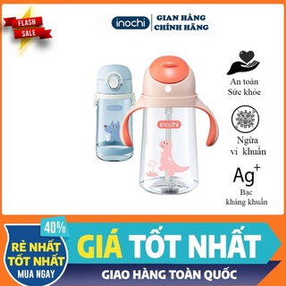 Bình nước INOCHI Cho bé chất liệu nhựa nguyên sinh kháng khuẩn Ag+ dễ cầm nắm và tiện dụng BIN670