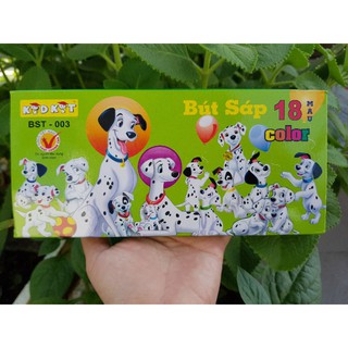 Bút sáp thơm 18 Màu Chó đốm