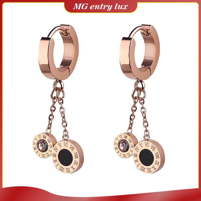 Khuyên Tai Thép Titan Mạ Vàng 18k Sang Trọng