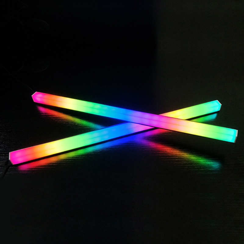 Dây Đèn LED 1.2ft Chiếu Sáng Nền Cho Máy Tính PC 30cm RGB 3pin