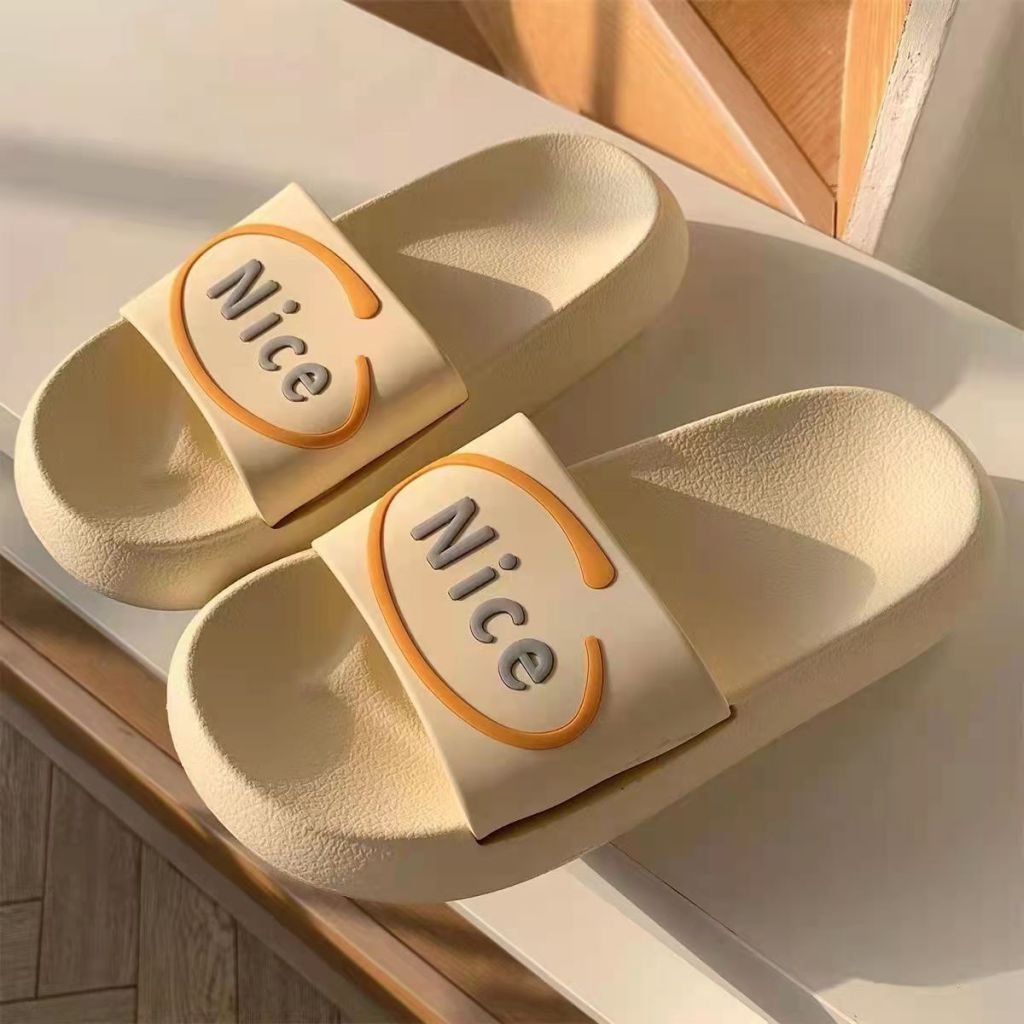 Dép đế bánh mì nam nữ quai ngang đế cao phong cách ulzang hàn quốc nice- Lukake