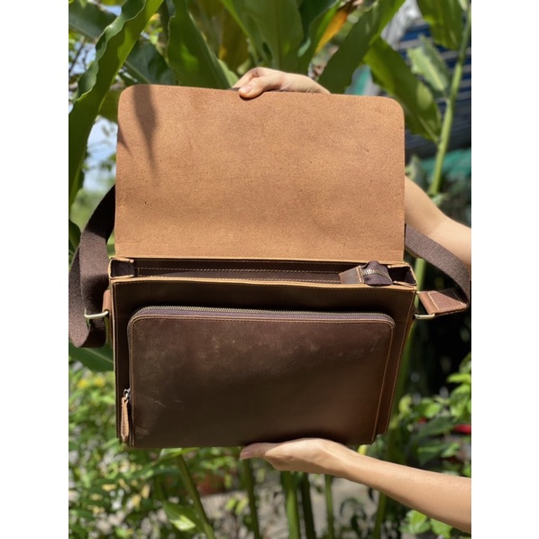 TÚI XÁCH NAM DA BÒ ĐỰNG LAPTOP 14IN CỰC CHẤT CSD17