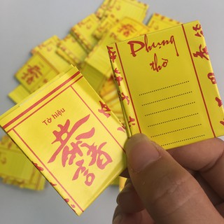 TỜ HIỆU dùng để bốc bát hương, bốc bát nhang, bỏ cùng Tro nếp và cốt thất bảo [ phật bà ]