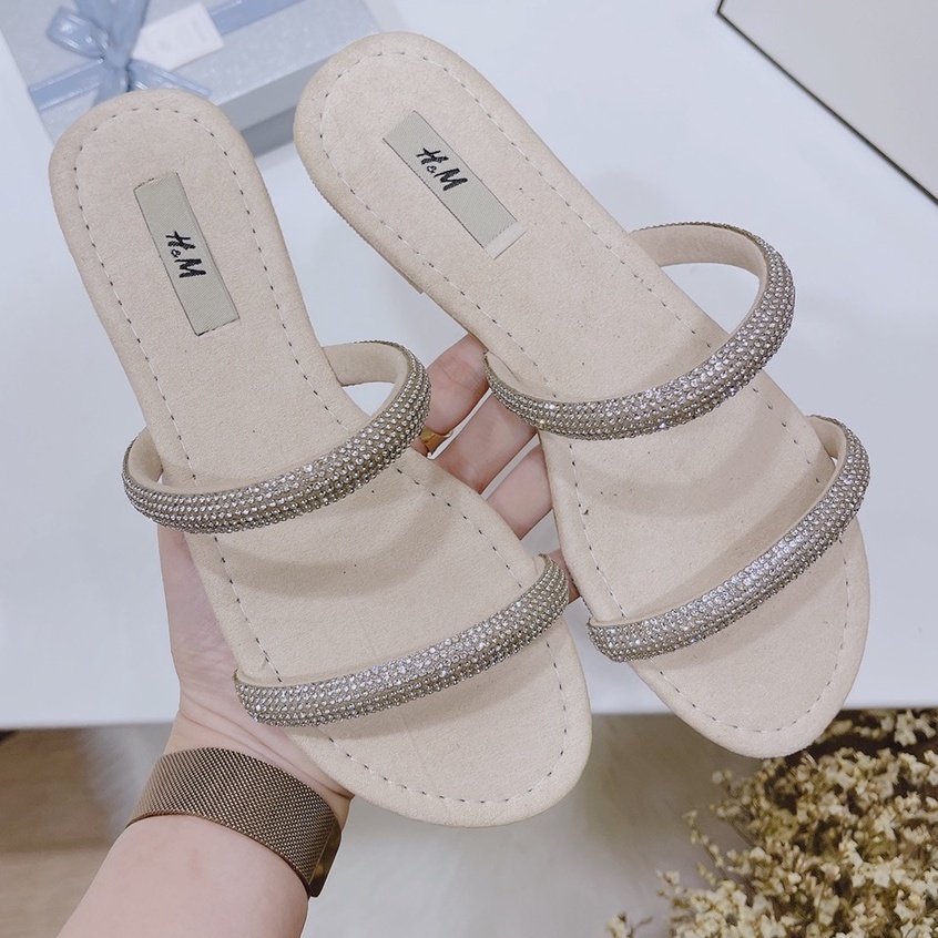 Dép quai ngang dây đá mảnh ,dép dây đá to đẹp mũi tròn got 1cm