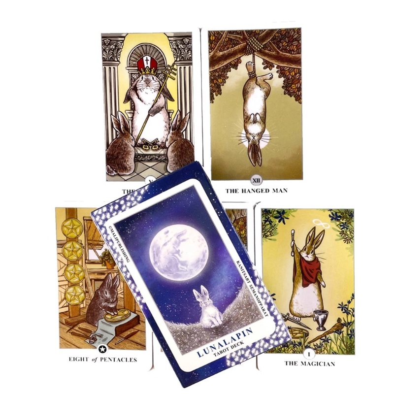 Bộ bài bói tarot Lunalapin phiên bản tiếng anh