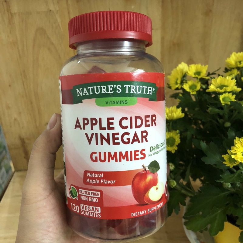 Kẹo dẻo giấm táo Apple Cinder Vinegar - Giúp giảm cân, đẹp da, detox 120 viên | BigBuy360 - bigbuy360.vn