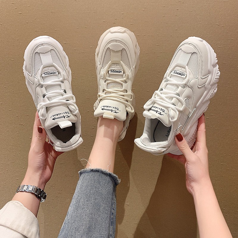 Giày MWC 0576 - Giày Thể Thao Nữ, Giày Sneaker Nữ Đế Cao Năng Động Cá Tính