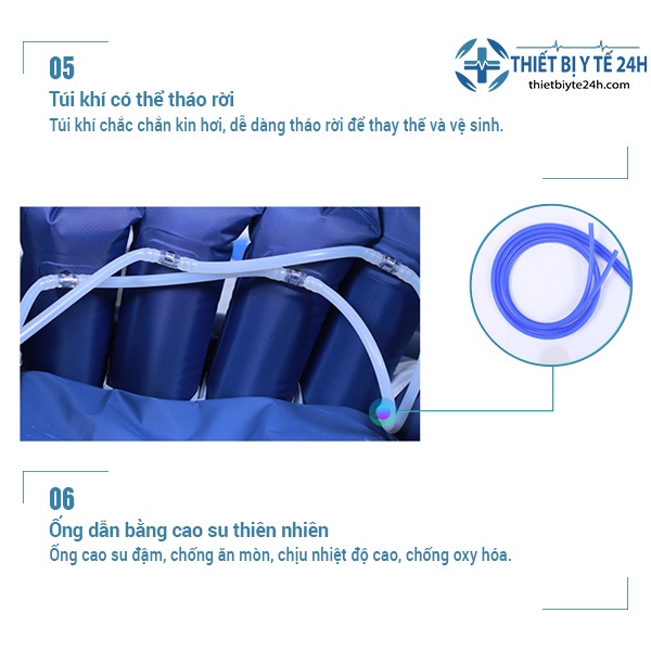 Đệm Hơi Chống Loét - Nệm Chống Loét. Hỗ Trợ Hạn Chế Lở Loét Da, Giảm Đau Mỏi, Giúp Ngủ Ngon, Cải Thiện Sức Khoẻ