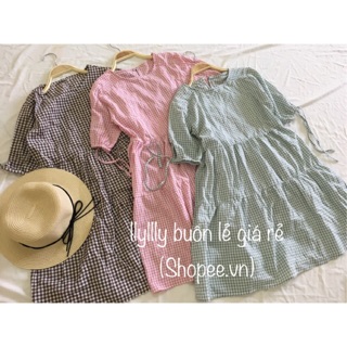 Váy sơ mi babydoll tầng