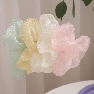 🕸Chun cột tóc scrunchies voan mỏng nhẹ