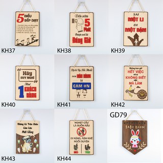 Bảng tên shop chất liệu decan, dán tường hoặc treo cửa hàng - bảng treo