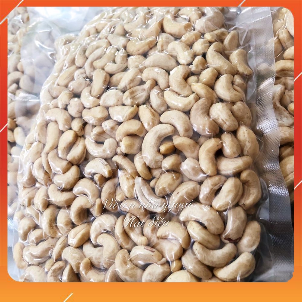 Hạt điều sấy khô nguyên hạt 500g dùng để làm sữa, sấy giòn hoặc thức ăn vặt dinh dưỡng, phù hợp cho người ăn chay