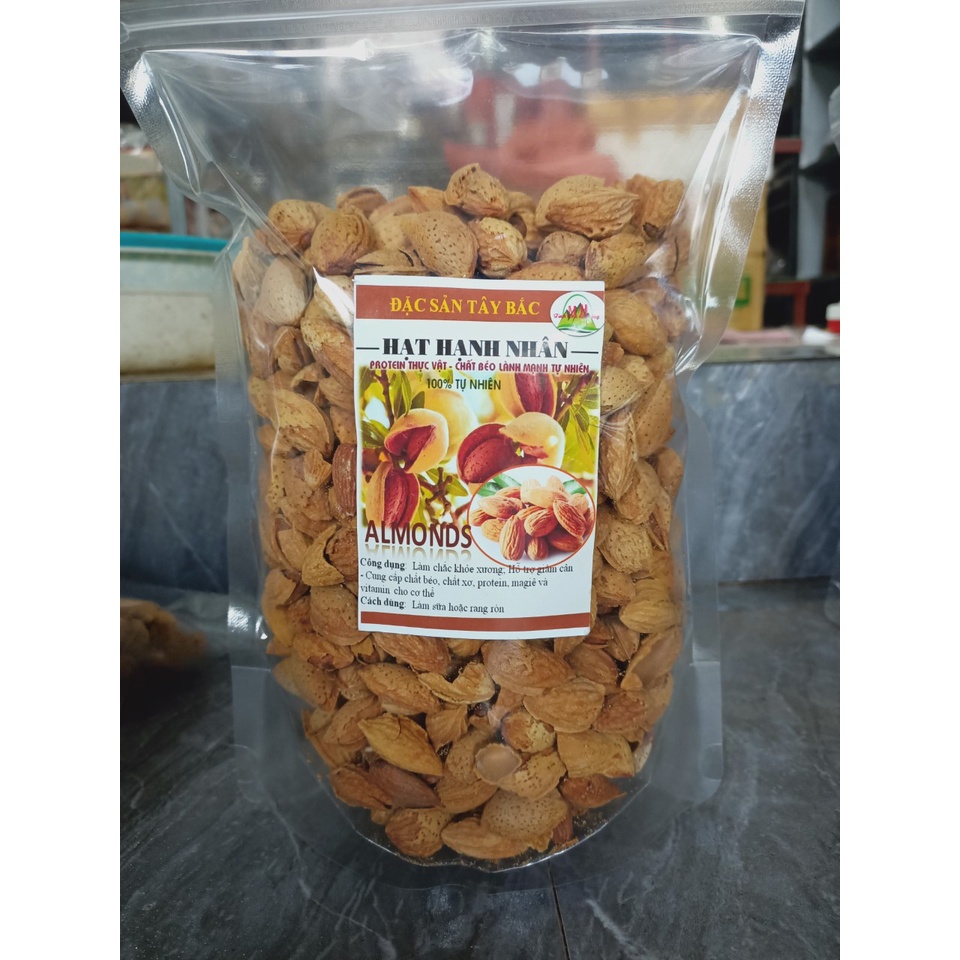 Hạt hạnh nhân rang bơ vỏ mỏng loại 1 ( 1 túi - 1kg)