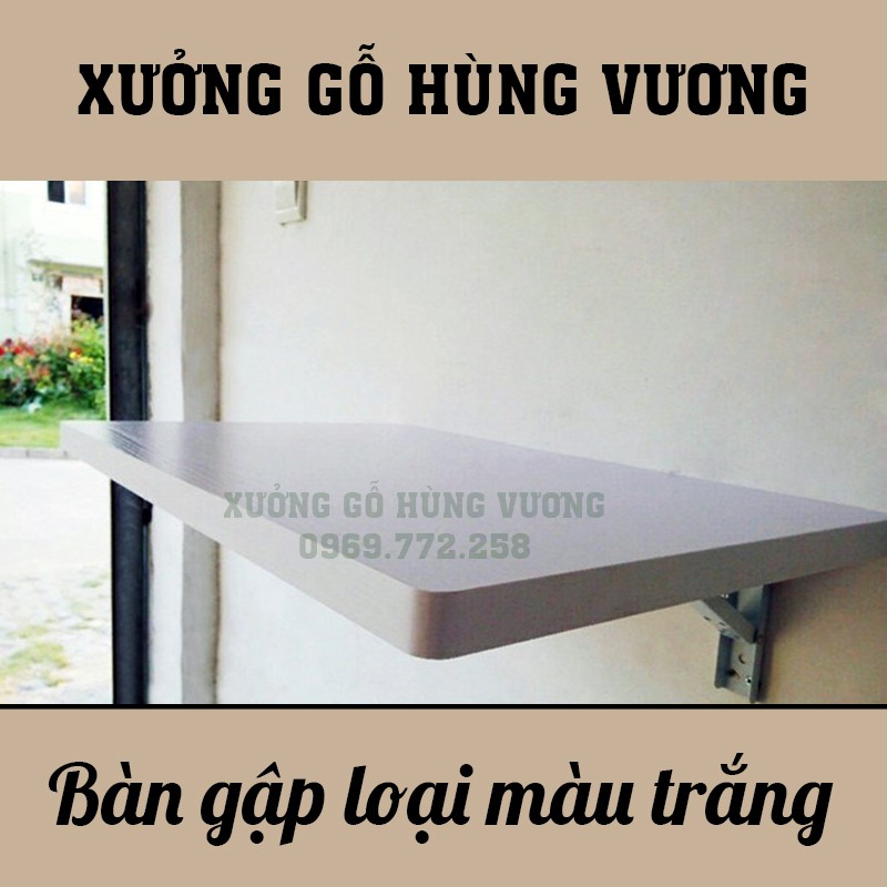 Bàn Gập Gắn Tường  - bàn làm việc, bàn học tiết kiệm diện tích