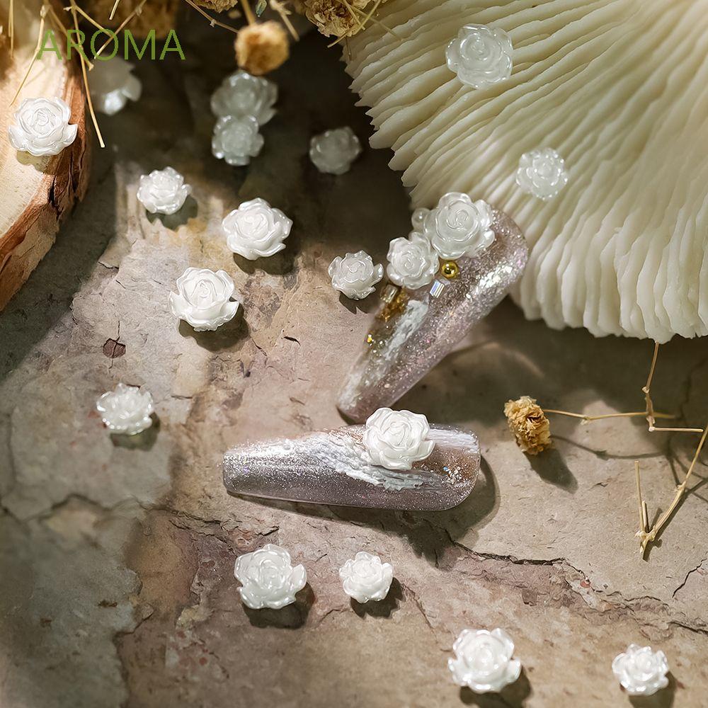 [Hàng mới về] Phụ kiện trang trí móng tay hình hoa trà xinh xắn