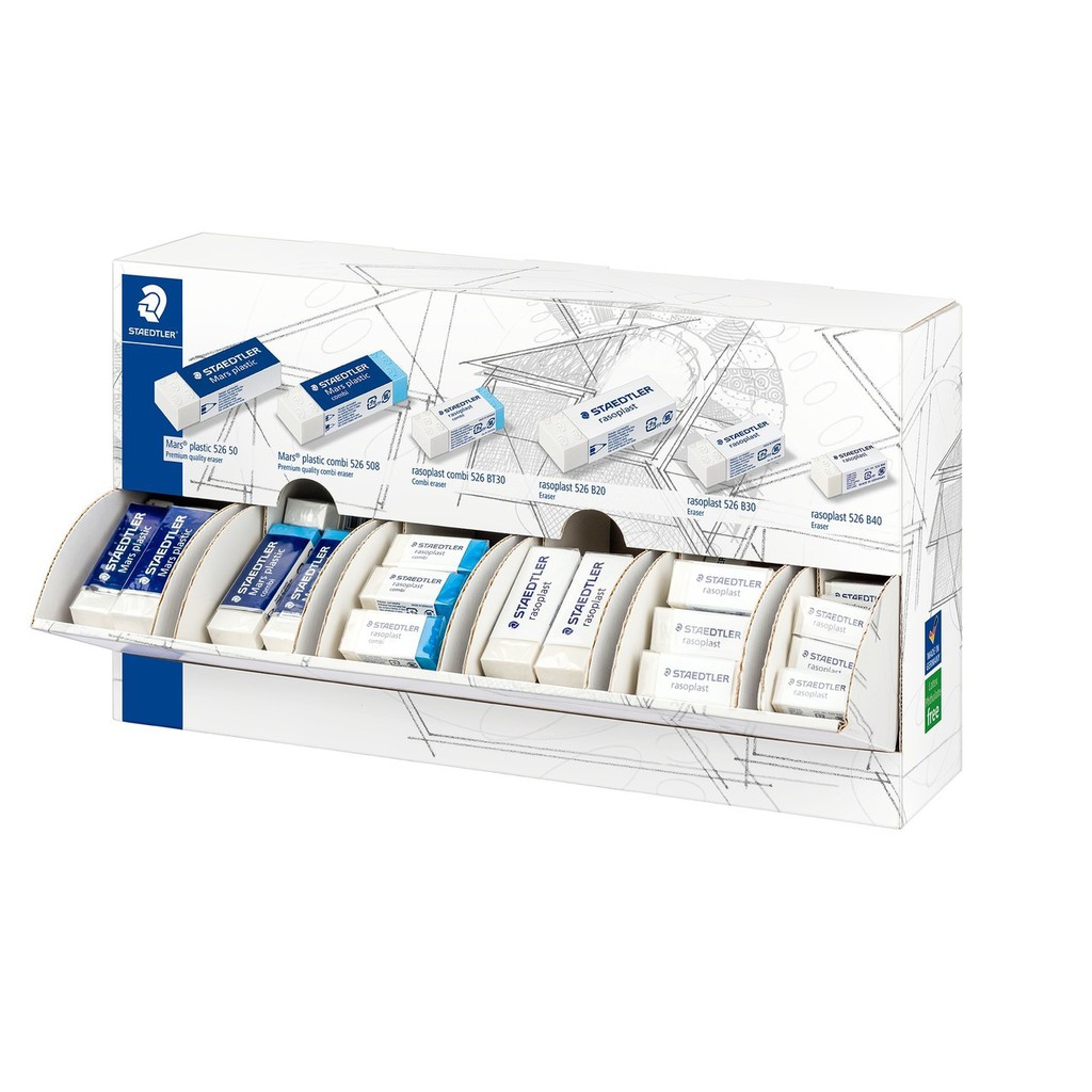 Vỉ 2 tẩy chì cao cấp STAEDTLER 526B  chính hãng