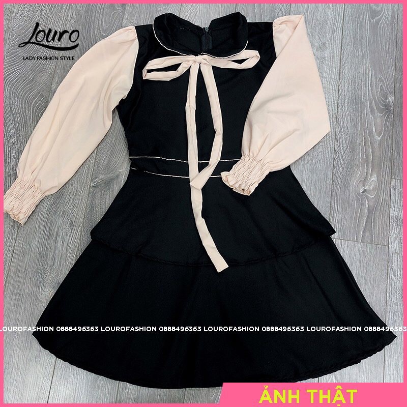 Váy tay bồng đầm dáng xòe🌈FREESHIP🌈mẫu đầm nữ đầm dáng xòe siêu xinh, cổ bẻ thắt nơ, thích hợp đi làm đi chơi - L021 | BigBuy360 - bigbuy360.vn