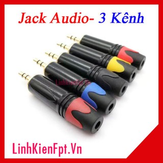 Jack audio 3.5mm 3 kênh (mạ vàng)