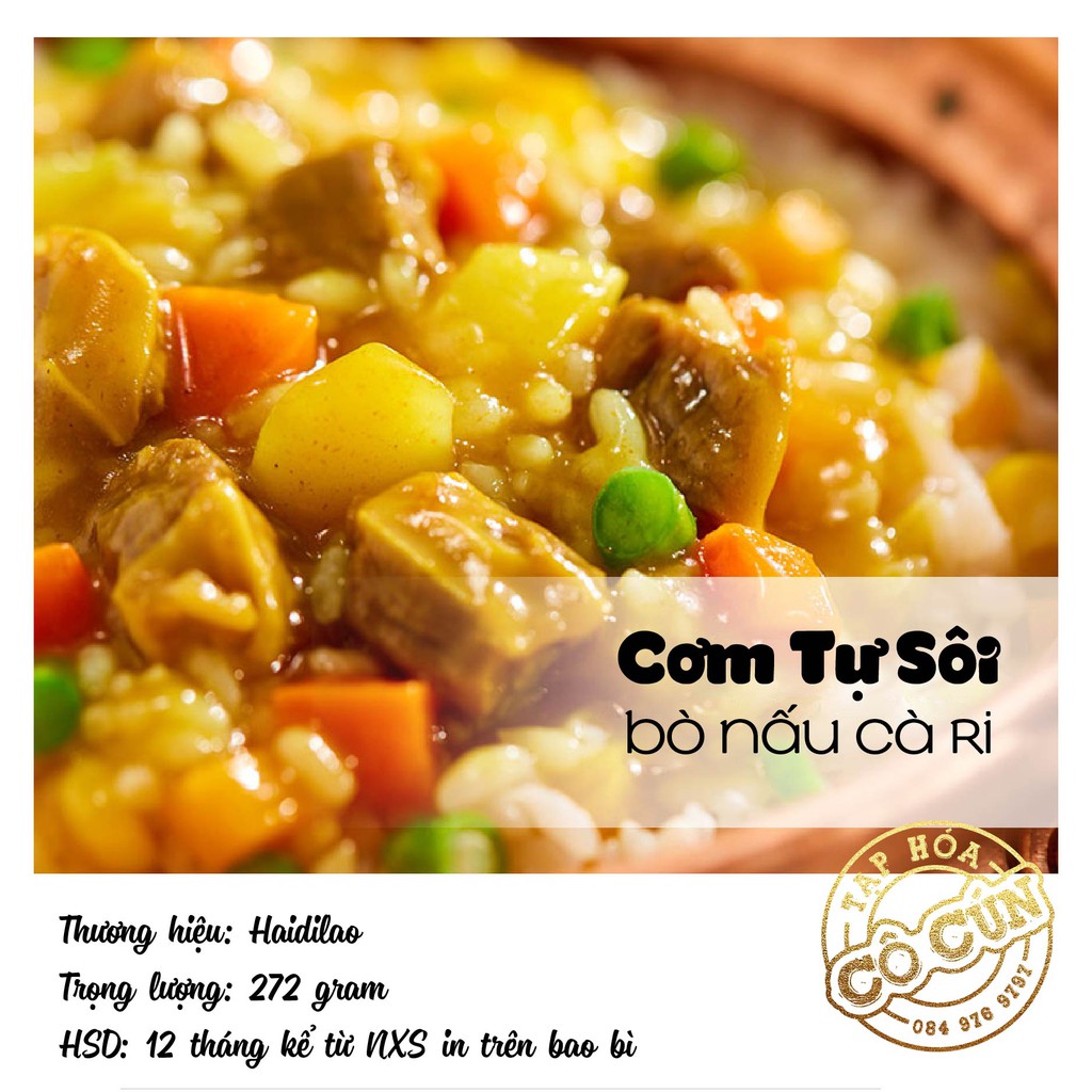 Cơm tự sôi Haidilao -  Tặng kèm đồ ăn vặt, Thơm ngon, dễ chế biến chỉ trong 15 phút