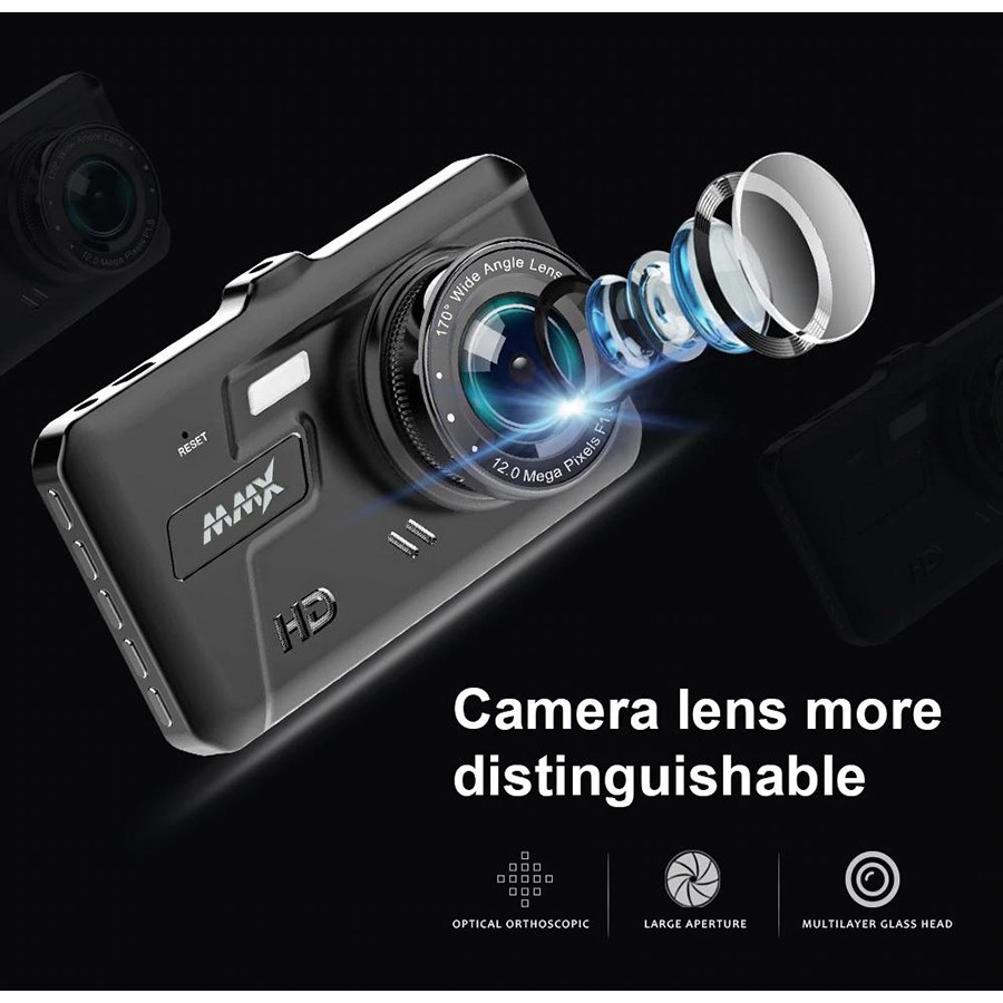 Camera Hành Trình Ô Tô MMX M1 Plus Full HD, Màn Hình Cảm Ứng, Cam hành trình Kèm Thẻ Nhớ 32GB, Bảo Hành 12 Tháng | BigBuy360 - bigbuy360.vn