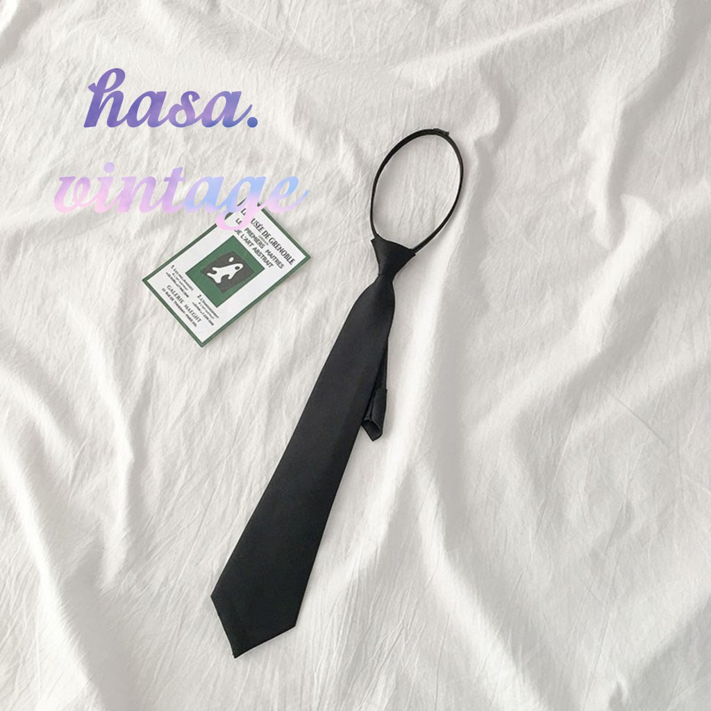 [Order]🌿 Cà vạt đen basic ulzzang 🔥